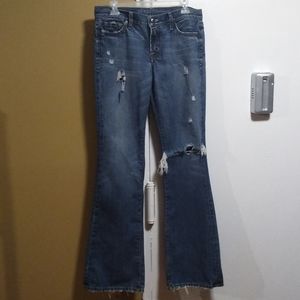 Guess wide leg distressed vintage jeans